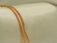 Золотая цепочка 585 на шею плетение Бисмарк-802
