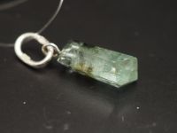 Серебряная подвеска с натуральным бериллом - 107